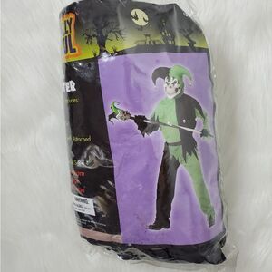 TOTALLY GHOUL kids Evil Jester Costume XL